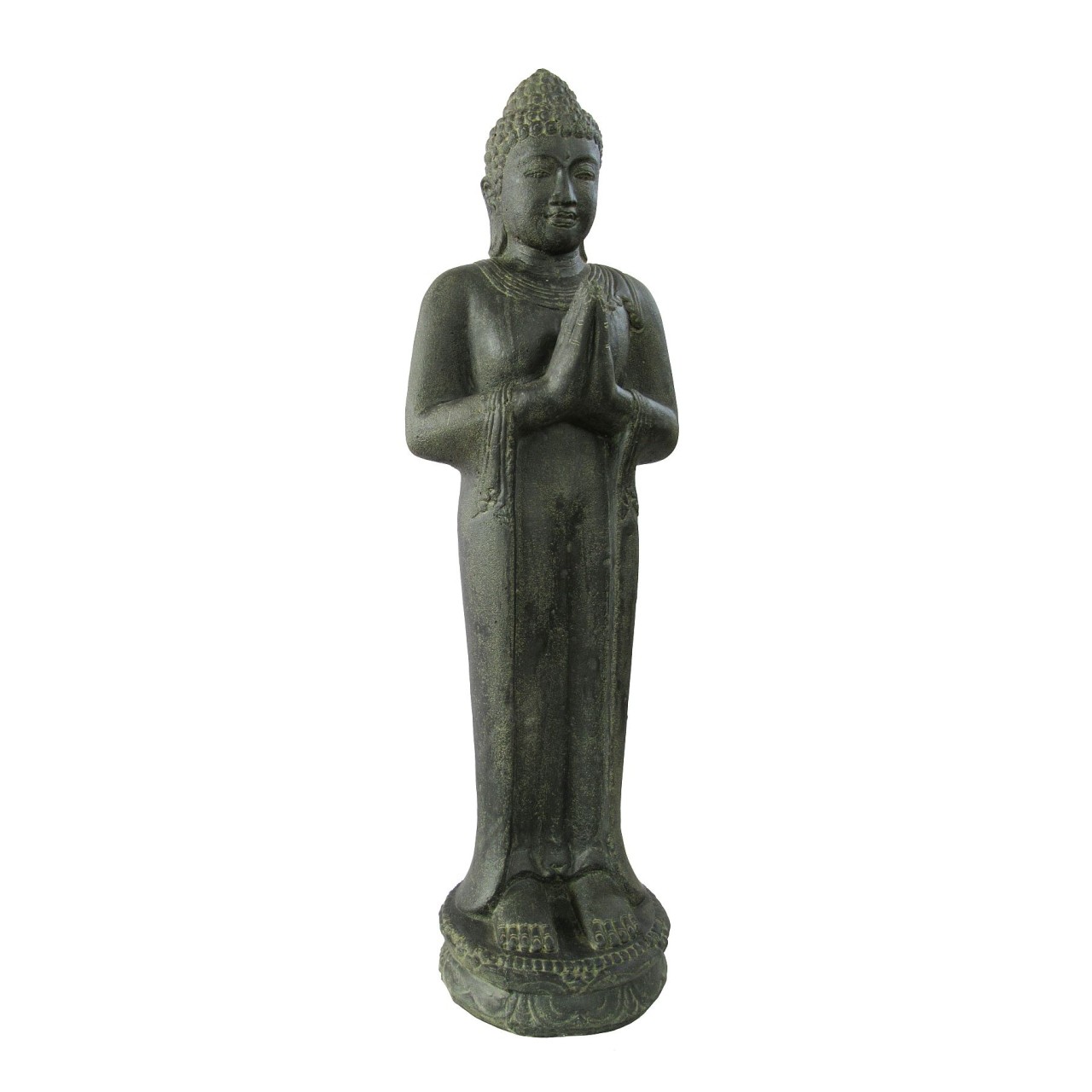 Buddha stehend indisch 120cm Begrüssung Vollguss