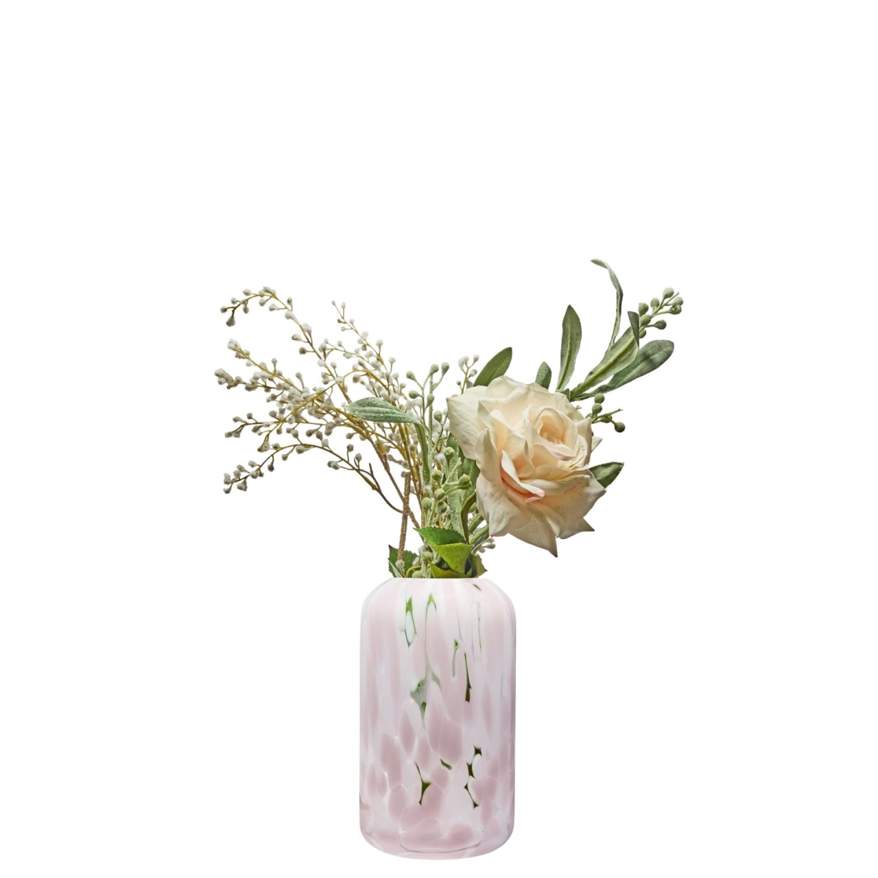 Glasvase LAVA pink 22 cm