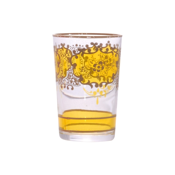 Marokkanisches Teeglas "Challa" gelb