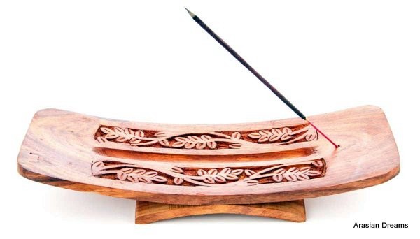Räucherstäbchenhalter Sheesham Holz extra breit