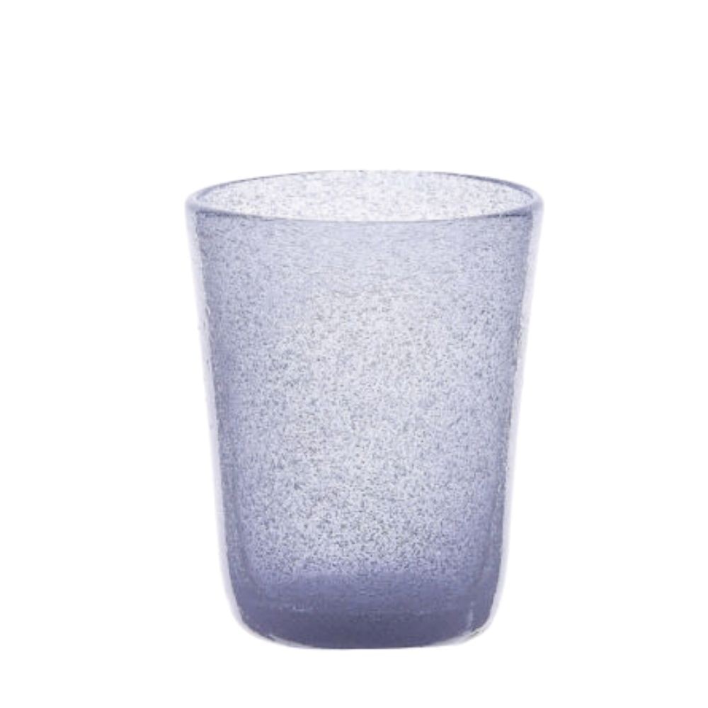 Trinkglas lilac transparent mundgeblasen 300ml