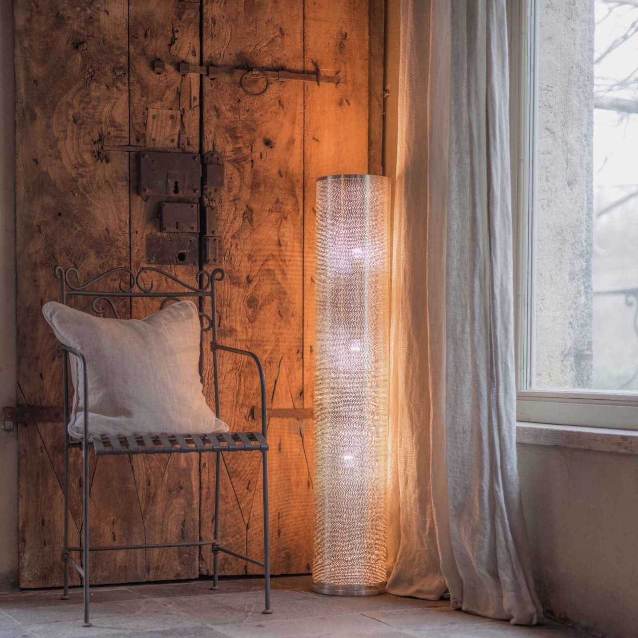 Stehlampe Tipua Dots XL 140cm versilbert sweet mint leichte B-Ware