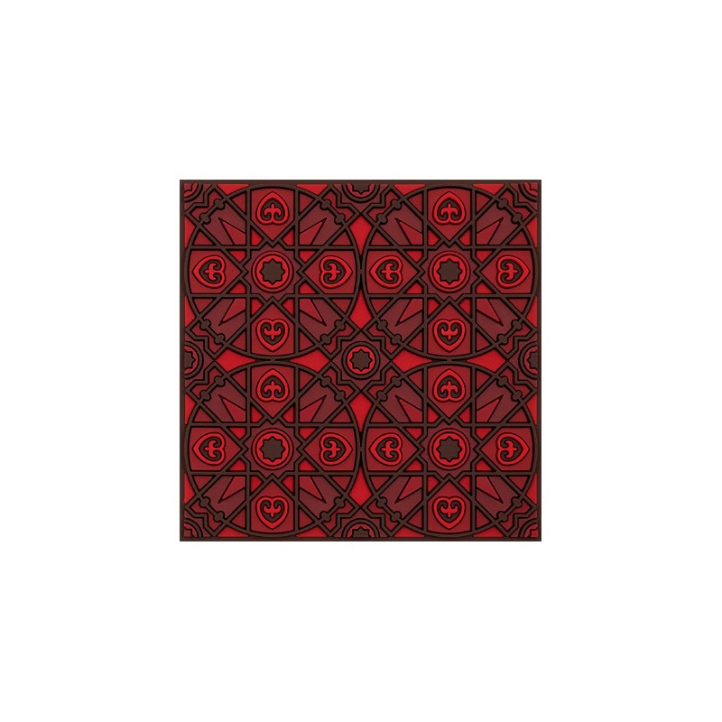 Untersetzer Silikon - Coaster Kalea Red - 9x9cm