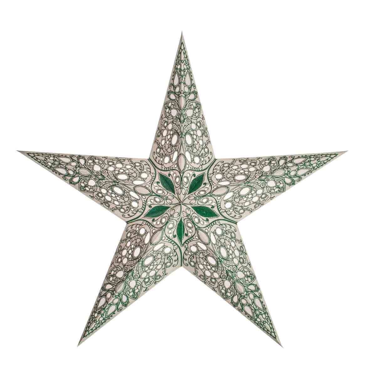 Papierstern starlightz raja green size M