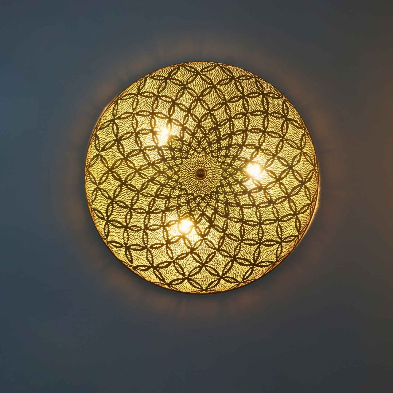 Wandlampe Deckenlampe Maraa Flower 60cm goldfarben sweet mint