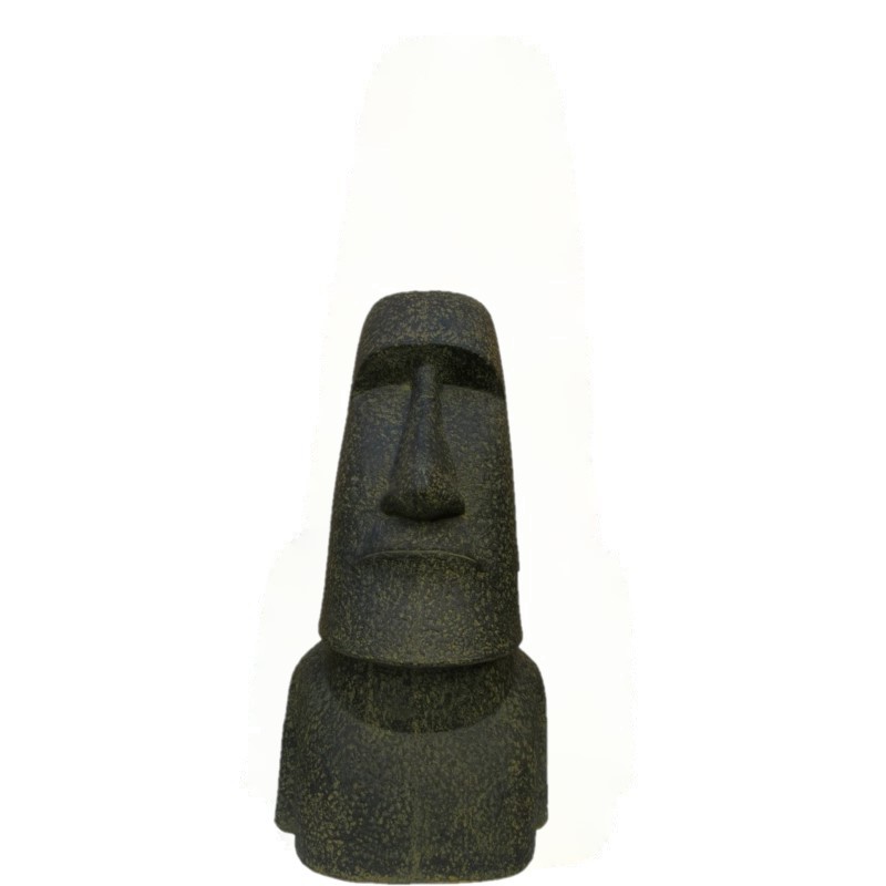 Steinfigur Moai Kopf 100cm gegossen winterthart