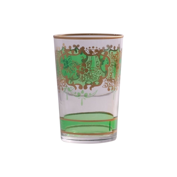 Marokkanisches Teeglas "Challa" grasgrün